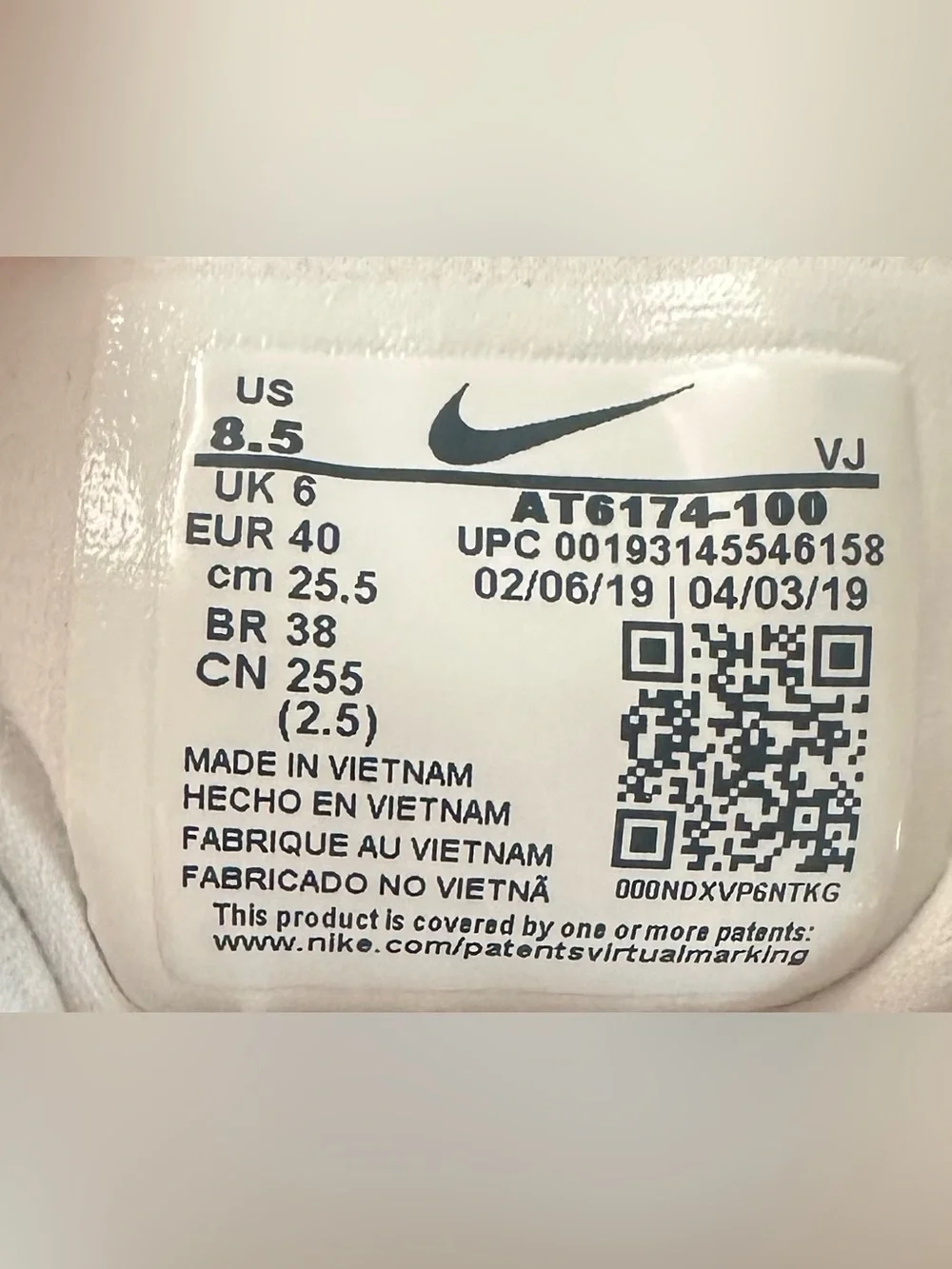 Nike Air Max 270 React Shoes AT6174-100 Women’s Size 8.5